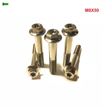 M8x50 śruba tytanowa sześciokątna z kołnierzem din 6921 śruby Ti6Al4V TORX